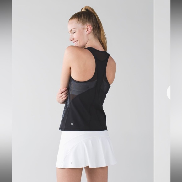 Lululemon Racerback Scratch Top Match Black Pattern 4 - Picture 3 of 8